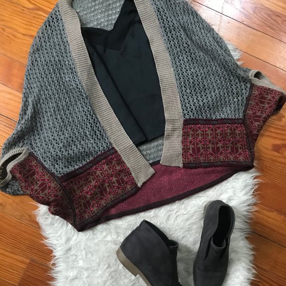 Sweaters - -4 for $20-Boho Shawl Cardigan